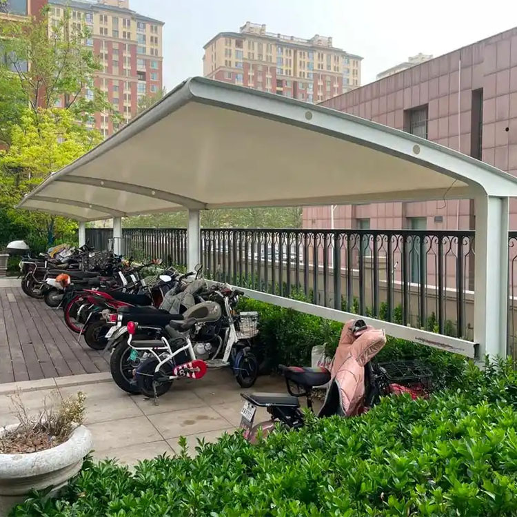 聊城膜结构电动车棚